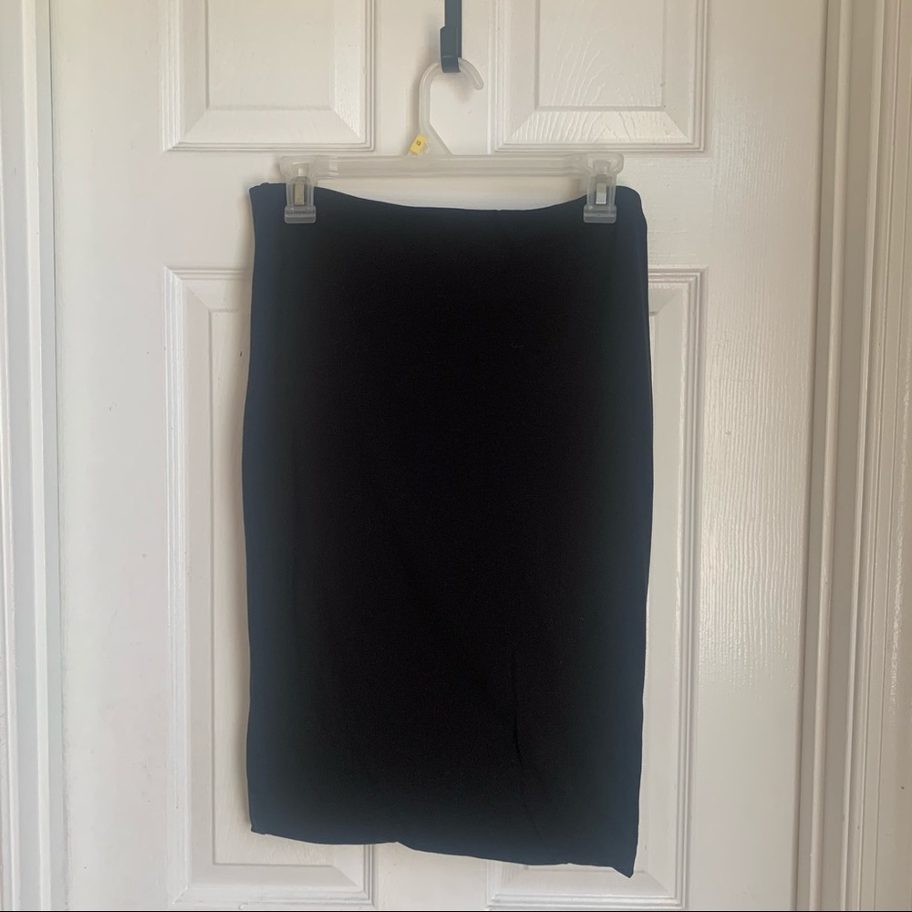 Black H&M Stretch Pencil Skirt